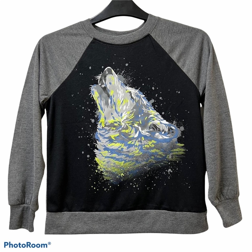 Kids Wolf Long Sleeve Top